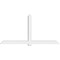 Ekena Millwork Eugene Architectural Grade PVC Gable Bracket, 108"W x 54"H x 6"D x 6"F, 12/12 Pitch GBP108X54X0606EUG00 - alternate 2